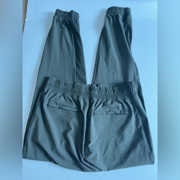 Athleta Textured Brooklyn Jogger Pants Size 8 Green - Picture 6 of 12